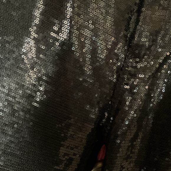 Express Straight Ankle High Rise Sequin Jeans Size 2R Black Distressed  NWT Y2K - Picture 10 of 10